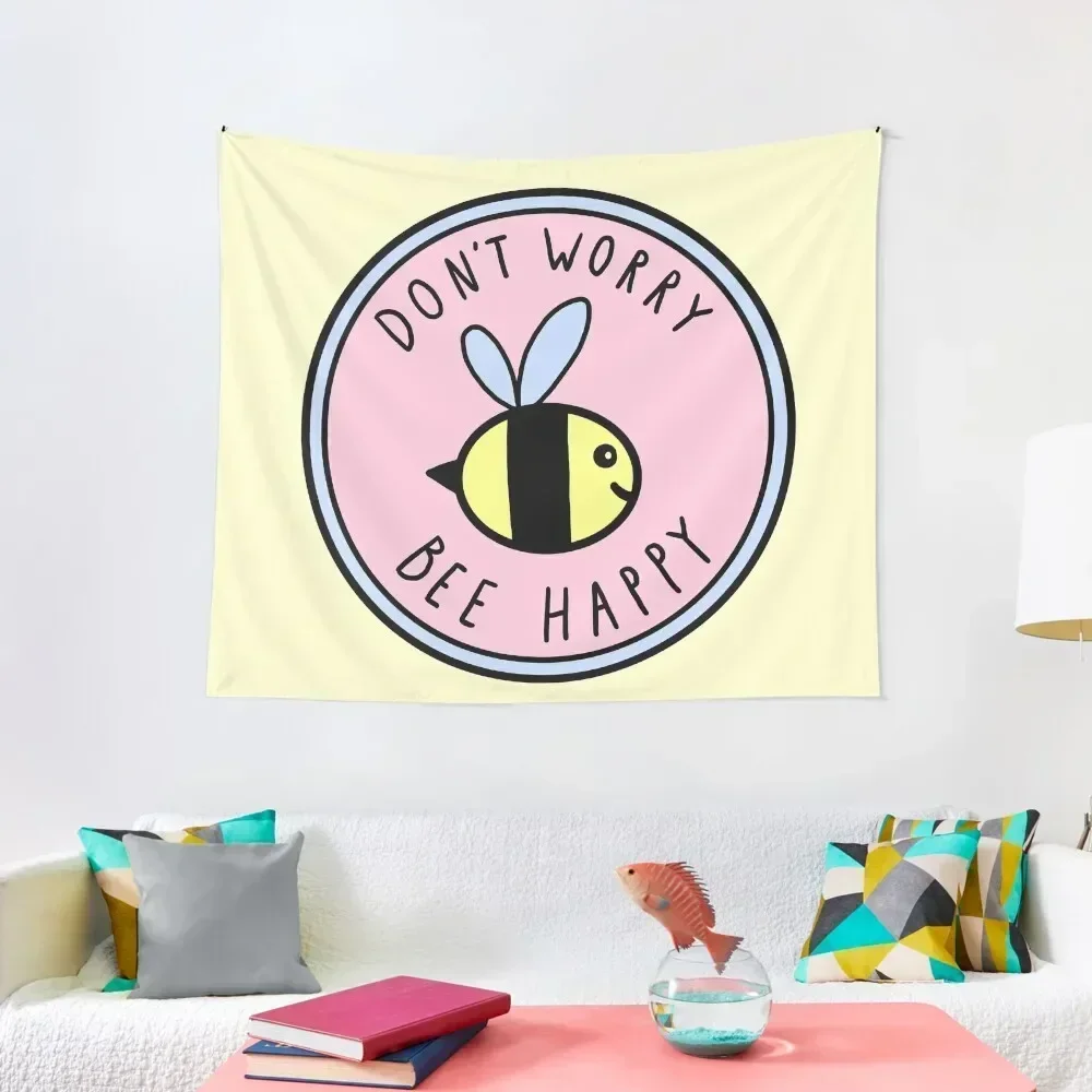 

Don't Worry Bee Happy Tapestry Decoration Room Things To The Room Bedroom Decoration Tapestry