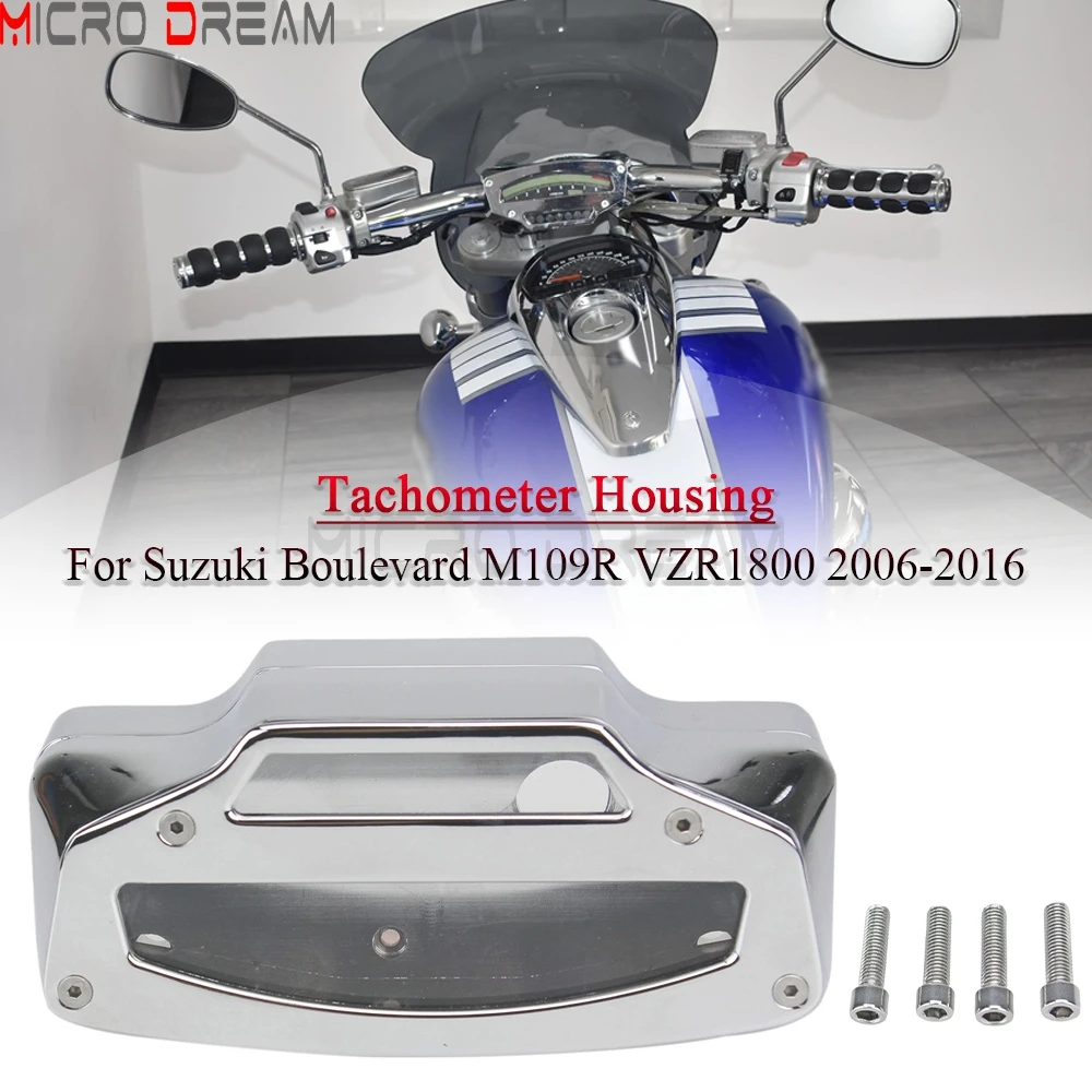 

Motorcycle Tachometer Housing Speedometer Guage Cover For Suzuki Boulevard M109R VZR1800 2006-2016 Speed Meter Gauge Housing Kit