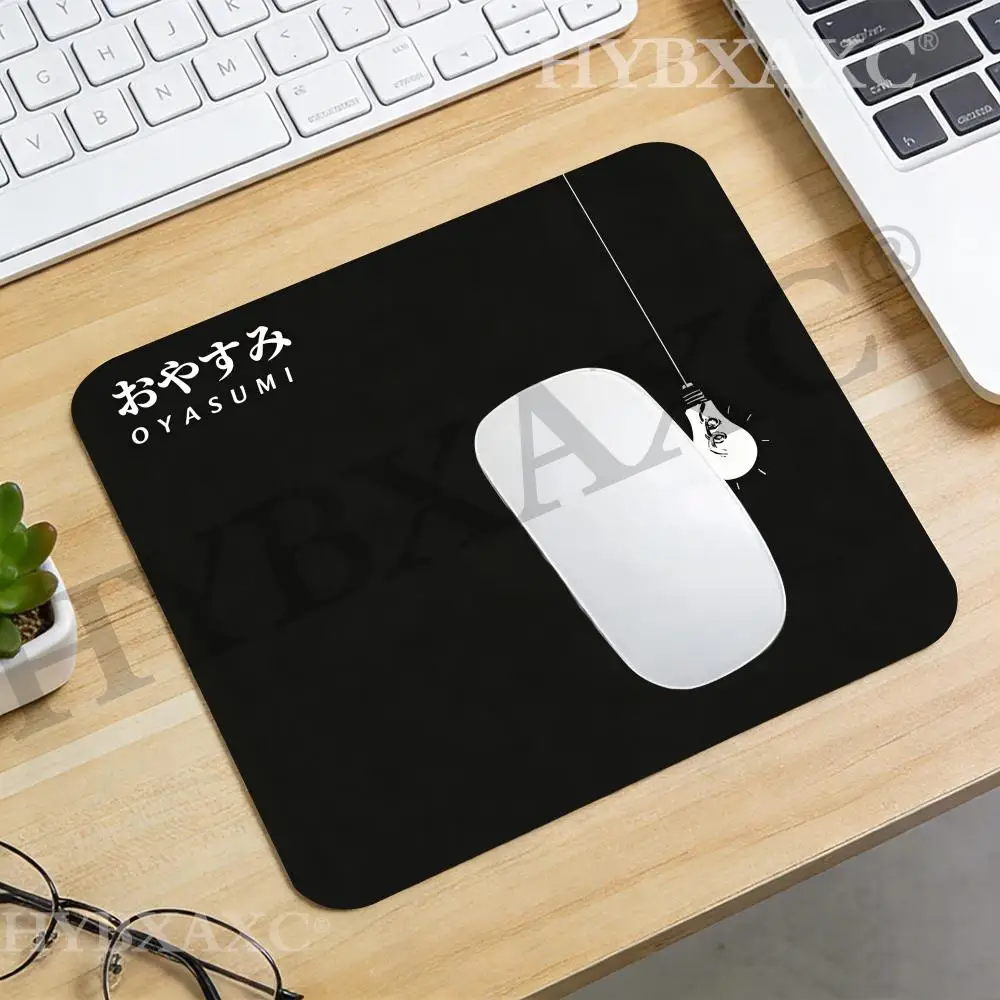 

HYBXAXC Omori Oyasumi Lightbulb Black Small Mouse Pad Desk Mat for Office or Home, Modern for Work Setup, Computer Accessories