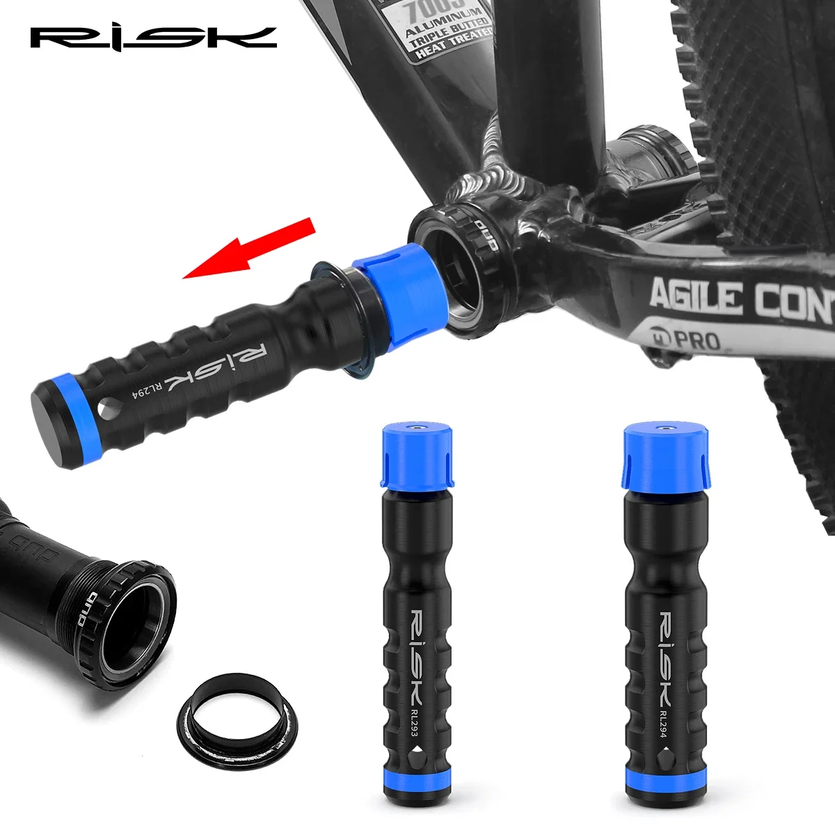 RISK Bicycle Bottom Bracket Side Cover Disassembly & Assembly Tool for BB52 DUB Mountain Road Bike Repair Installation & Removal