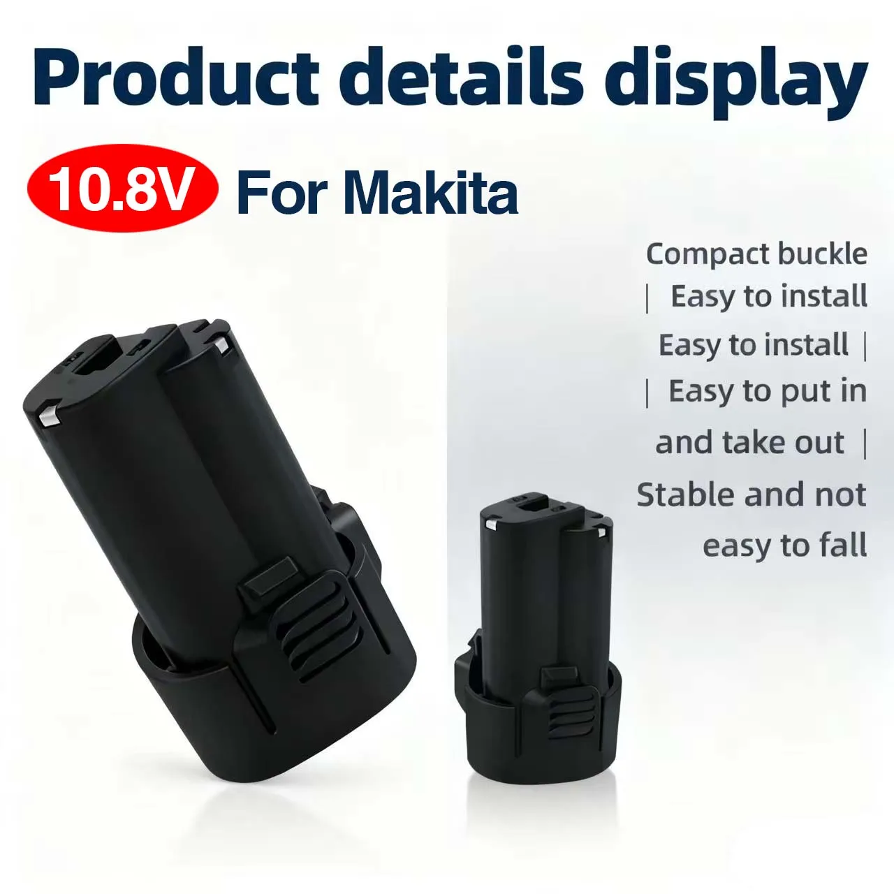 4000mAh High Capacity Li-ion Rechargeable Battery Compatible with for Makita 10.8V/12V Models BL1013 BL1014 LCT203W Part Numbers