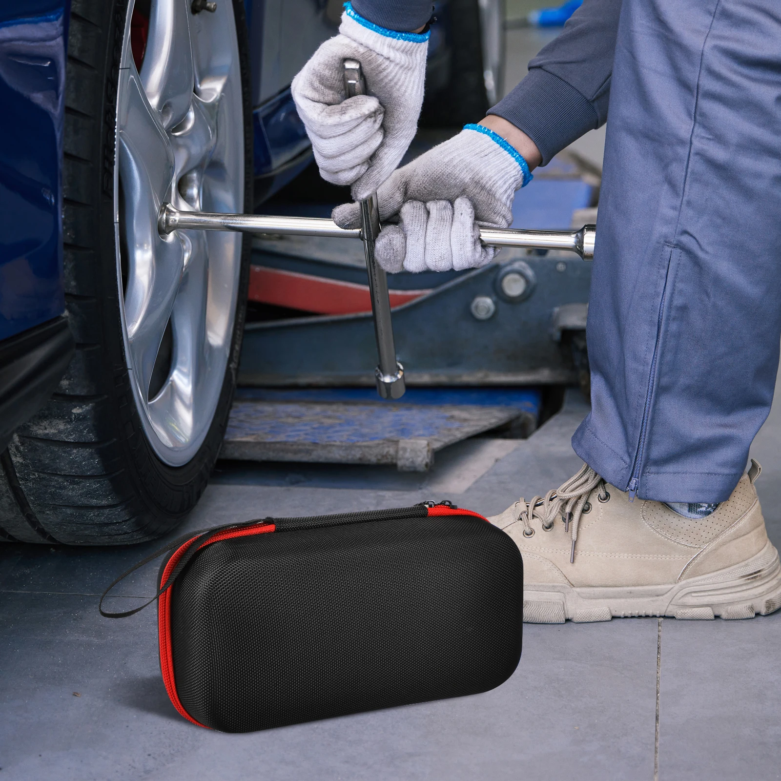

Car Air Compressor Case Large Capacity Oxford Fabric Tire Inflator Storage Organizer Air Pump Bag Car Compressor Storage
