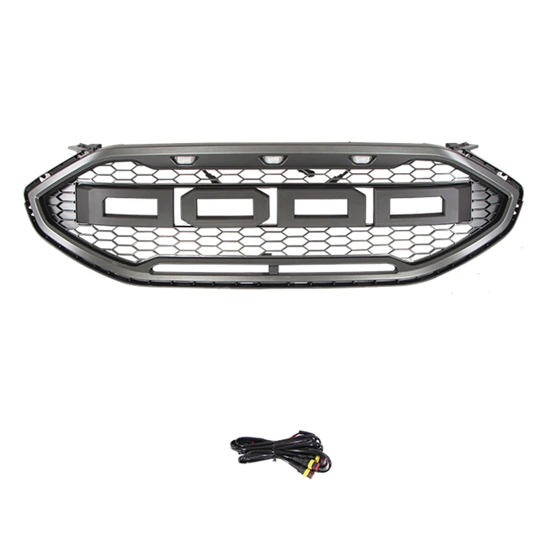 Gray Front Mesh Grilles Grille Fit For Ford Edge 2019 2020