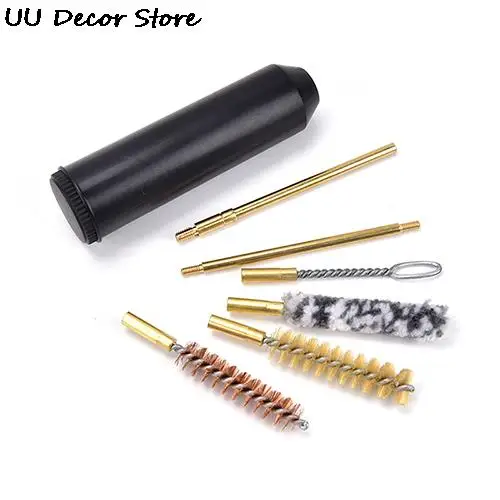 

7Pcs/Set Hand Gun Rod Brush Pocket Size Pistol Cleaning Kit For Pistols Cal.38/357/9Mm Outdoor Gun Cleaning Tools