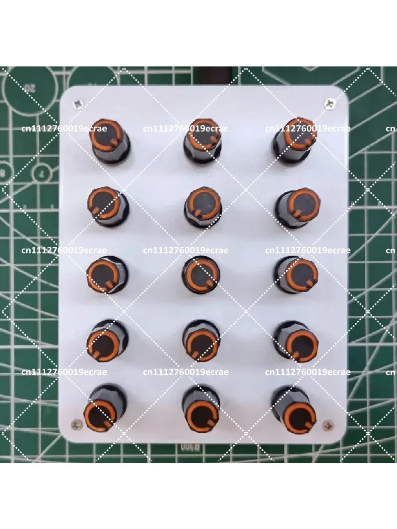 15 Knob Knobs Custom CC Volume Control USB-C MIDI Controller Music Production Software