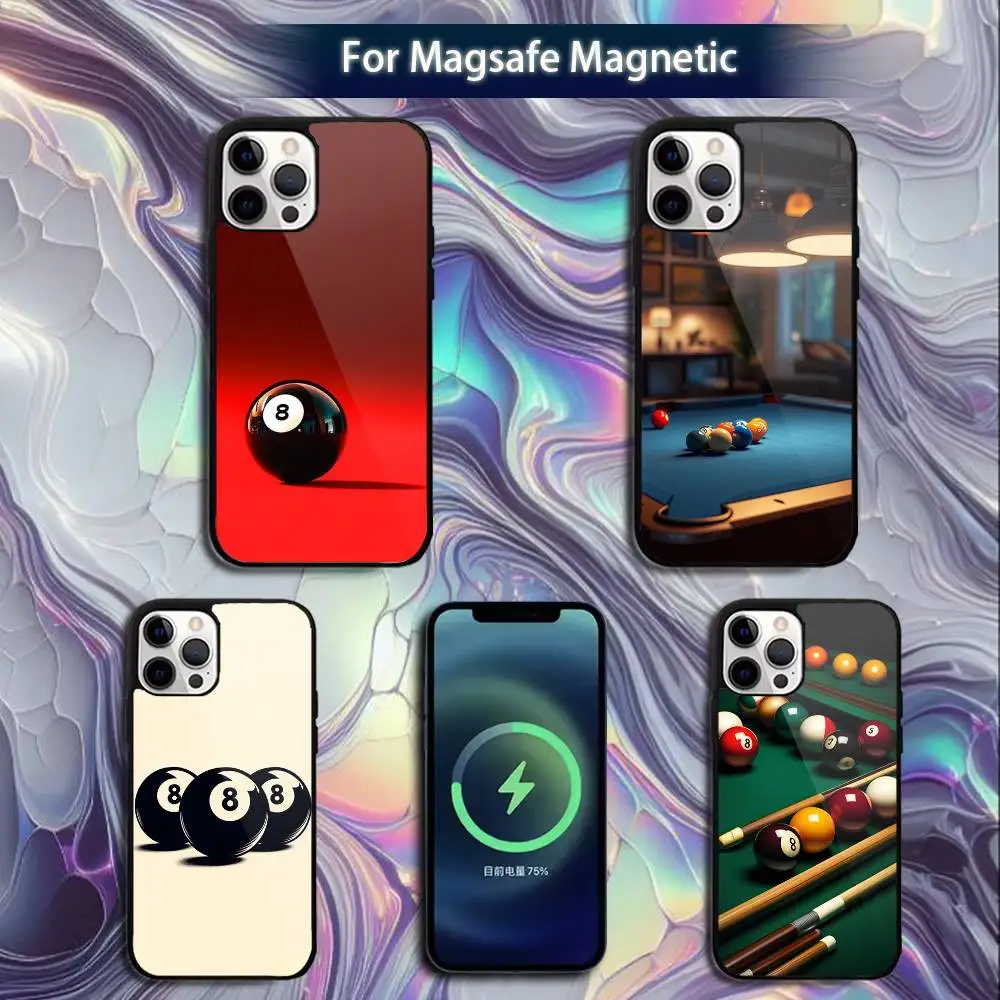 

Billiards Ball Art Snooker Phone Case For iPhone 16e,16,15,14,13,12,11,Plus,Pro,Max,Mini Magsafe Magnetic Wireless Charging