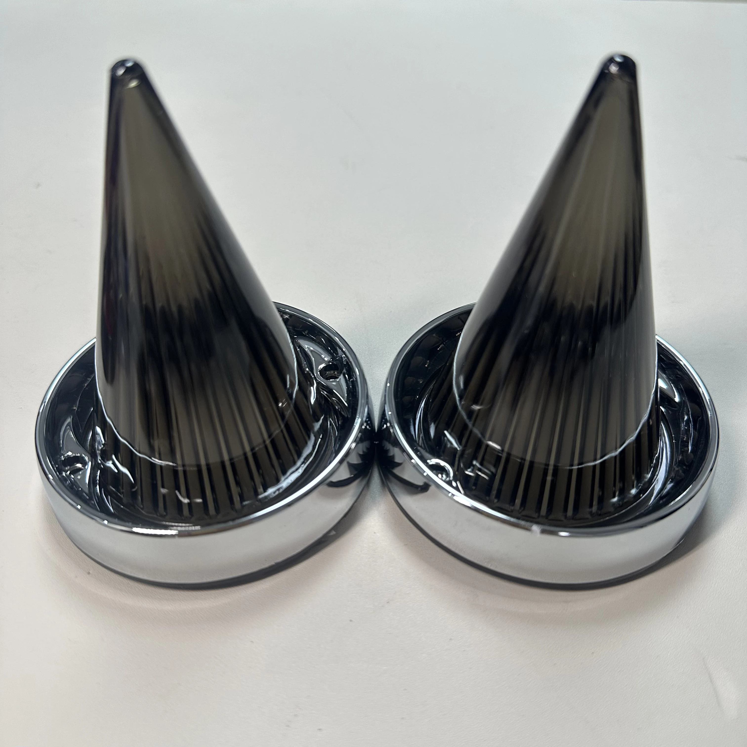 Paar Motorcycle Indicator Lens Cover Richtingaanwijzer Cap Voor Harley Touring Road Glide Road King Electra Tour Glide 1986-2021 - afbeelding 1