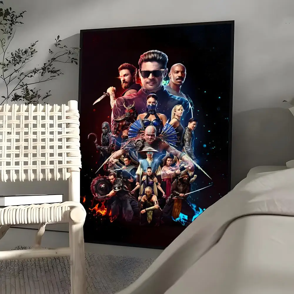 M-Mortal K-Kombat Poster HD Art Sticky Wall Waterproof Home Living Room Bedroom Bar Aesthetic Decoration