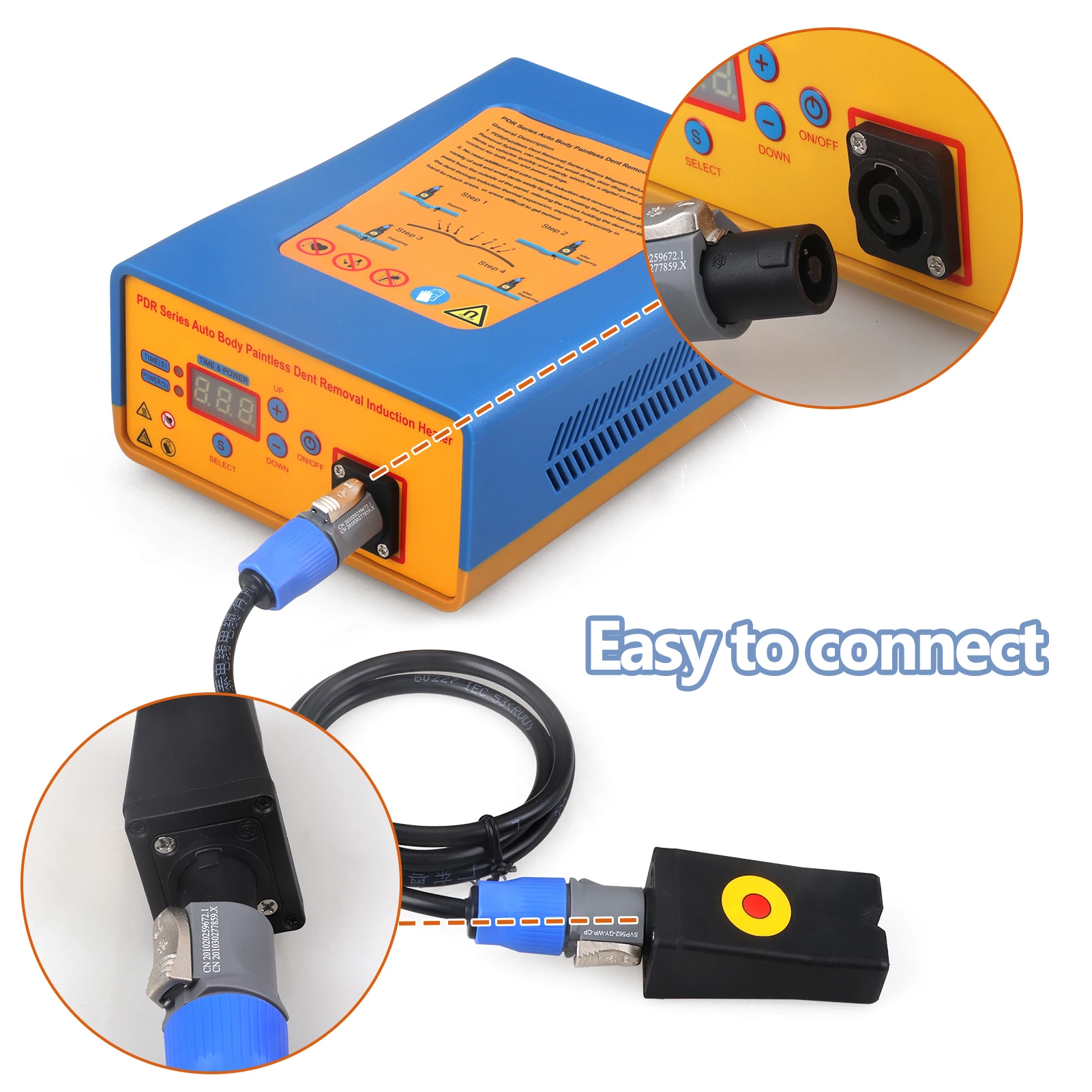 PDR Induction Heater Auto Body Dent Removal Induction Heater Removing Paintless Dent Repair Tool 220V 150KHZ EU/US/UK/AU