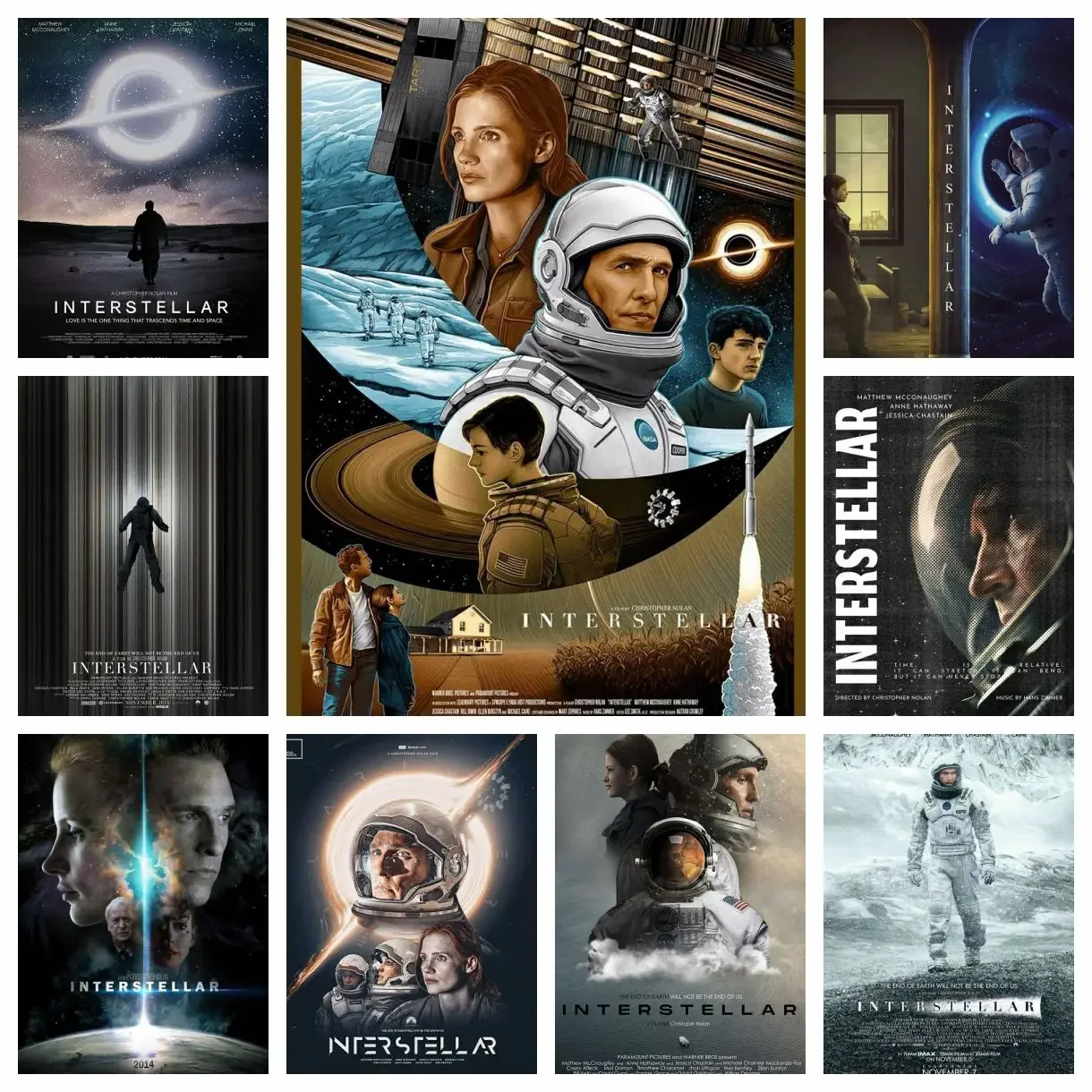 Interstellar Science Fction Movie 5D DIY Full Square Round Diamond Painting Home Living Room Bedroom Aesthetic Decoration