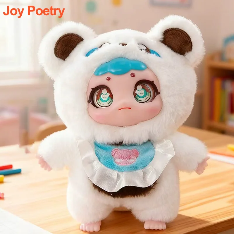 

Plush Vinyl Face Bear Ear Doll Exquisite Cute Action Figure Toy Girl Bedroom Desktop Decor Children Holiday Party Festival Gift