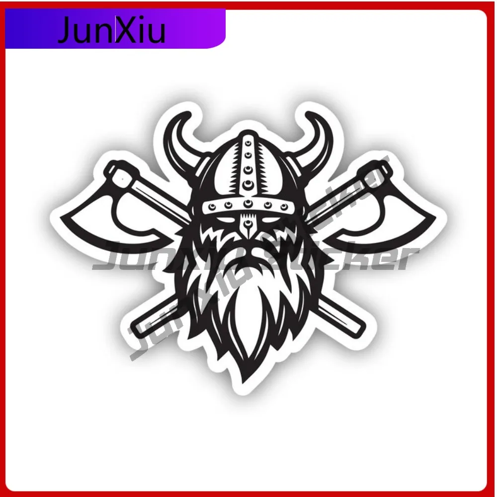 

Bearded Warrior Viking Sticker Waterproof Outdoor Anime Bumper Waterproof Vinyl Decal For Motorcycle Helmet Sticker Outdoor