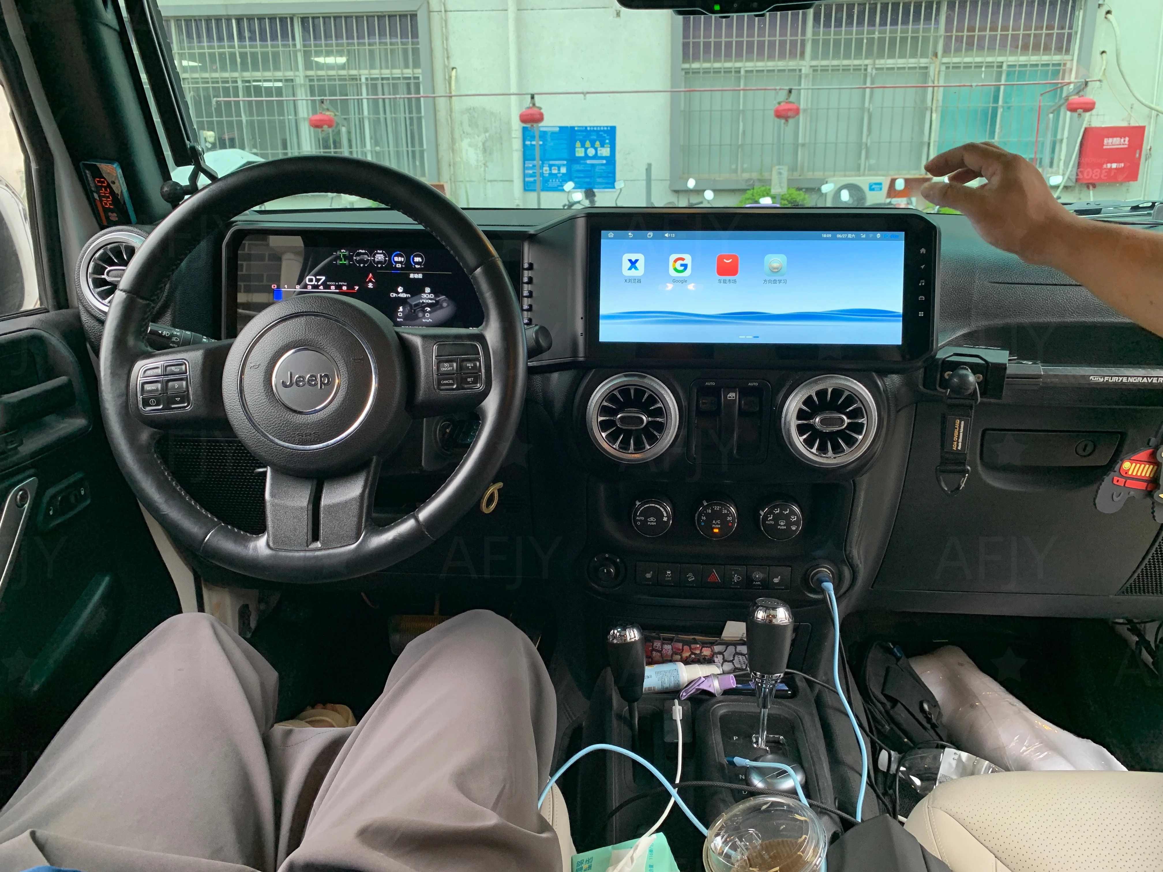 12.3 In For Jeep Wrangler 2010~2017 Android 13 Auto Carplay Multimedia GPS Navigation Car Radio Video Stereo Receiver Head Unit