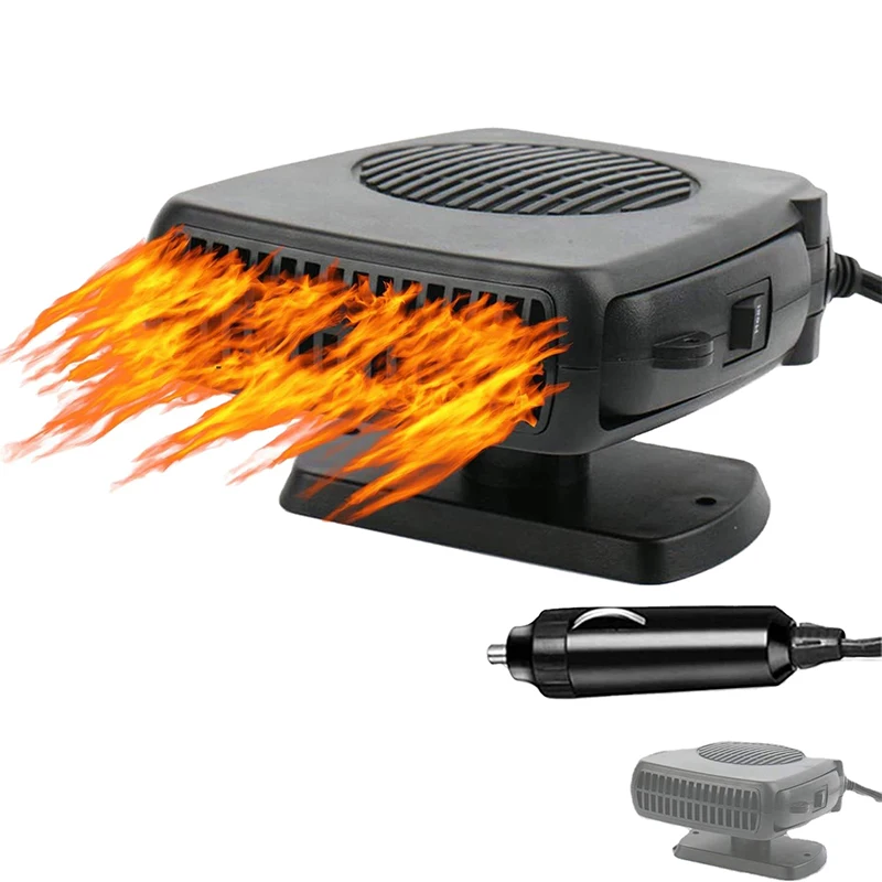 Car Defroster Heater Cooler  Portable Vehicle Heating Cooling Fan Windshield Electric Demister Mini Air Conditioner