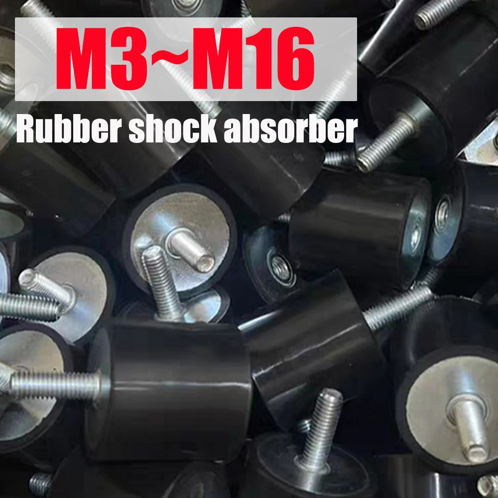 1pcs VV/VP/VD/VE-Type Male Thread Rubber Shock Absorber Crash Pad M3 M5 M6 M8 M10 M12 M16 Damper Anti Vibration Isolation Mount