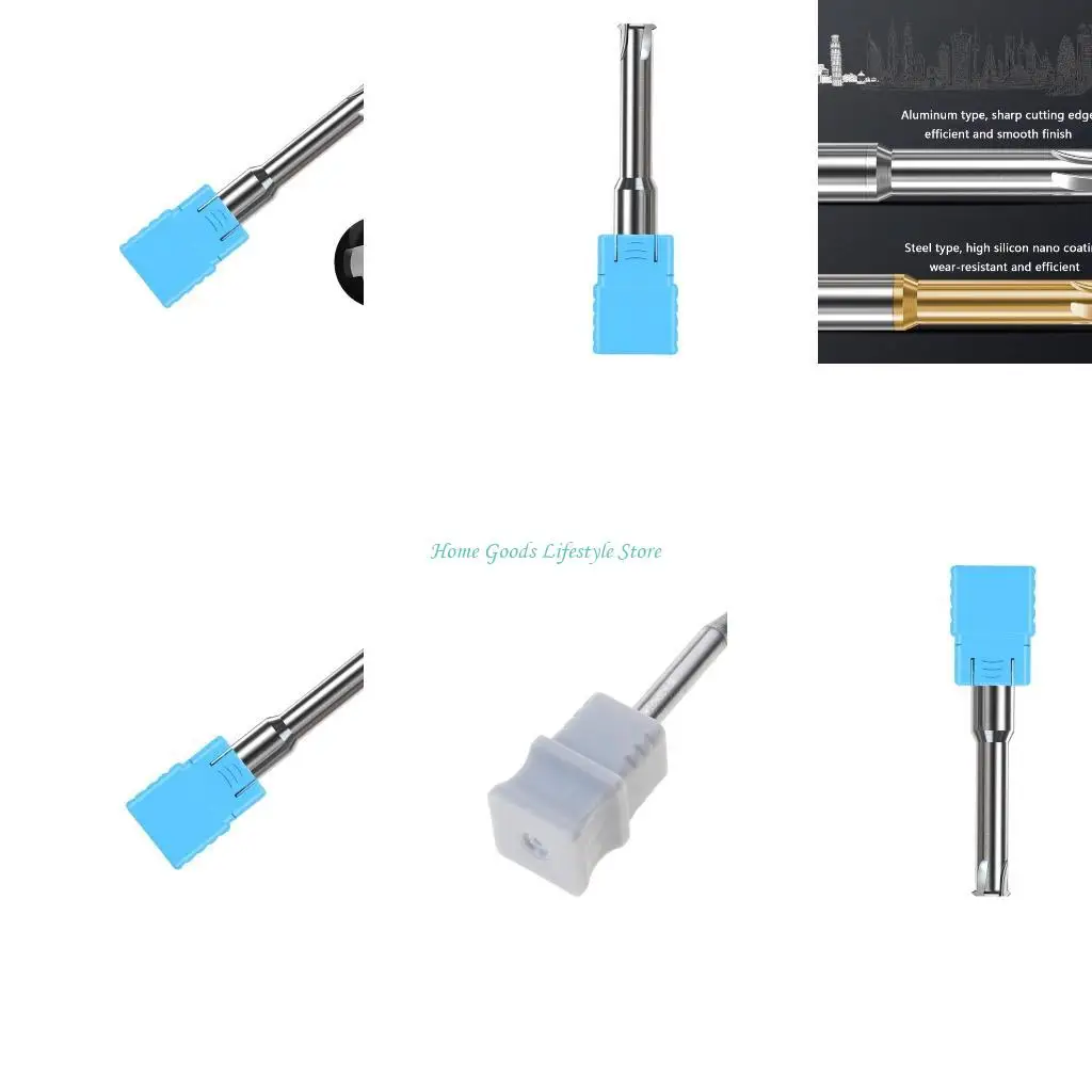 

E74E Milling Cutter Metal Grooves End Mill Tool Machining Steel Metal Slotting Router Bit Industrial Manufacturing