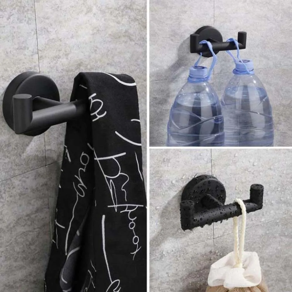 

Storage Rack Wall Coat Clothes Hook Entryway Organizer Home Decor Bathroom Towel Hanger Stainless Steel Bathrobe/Cap