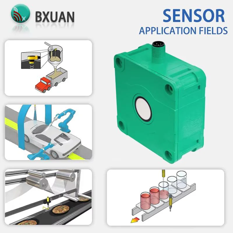 square Ultrasonic Proximity Sensor Sn:100mm1000mm NPN PNP 10-30V DC Ultrasonic Distance Sensor
