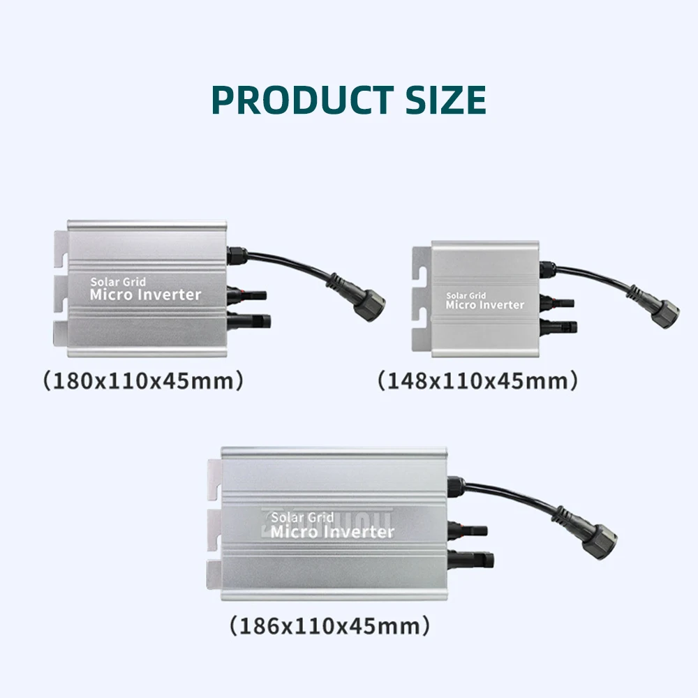 180W Solar Micro Inverter Photovoltaic Grid Connected Inverter MPPT Household Certification
