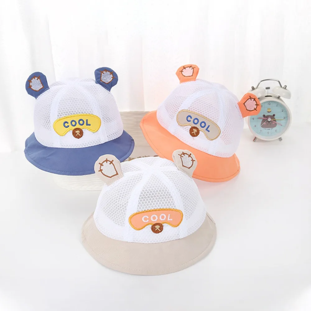 

Outdoor Breathable Baby Bucket Caps Summer Cartoon Infant Fisherman Hat Cute UV Protection Sun Cap for Toddler