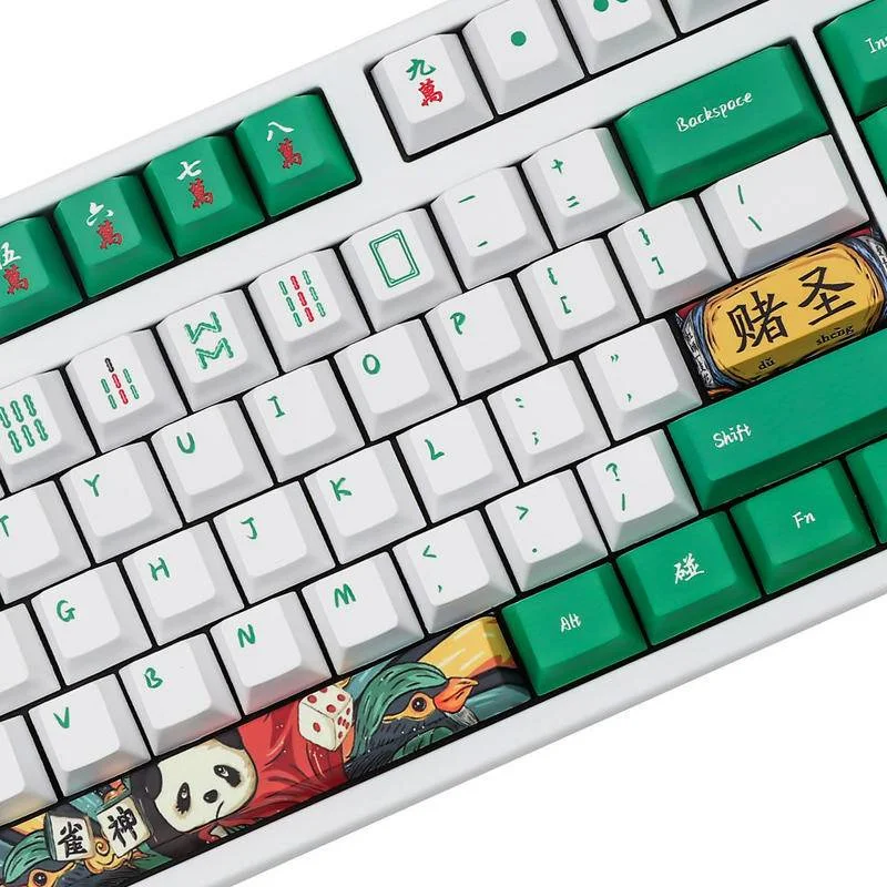 Mahjong Schlüssel Kappen Kirsche Profil PBT Fünf-seitige Sublimation Mechanische Tastatur Keycap für 61/68/87/104/108 schlüssel