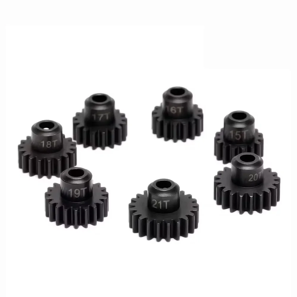 M1 5mm 15T 16T 17T 18T 20T 21T Black steel metal Pinion Motor Gear For 1/8 Rc Model Car Motor