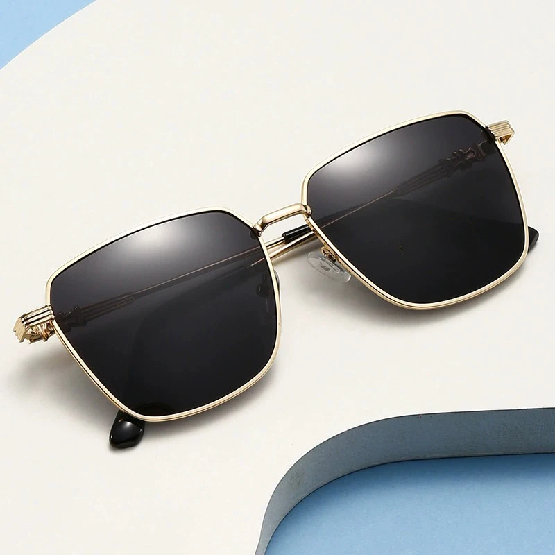 الكلاسيكية مربع خمر الاستقطاب النظارات الشمسية للرجال العلامة التجارية الفاخرة مصمم نظارات شمسية معدنية القيادة الصيد UV400 نظارات 2025