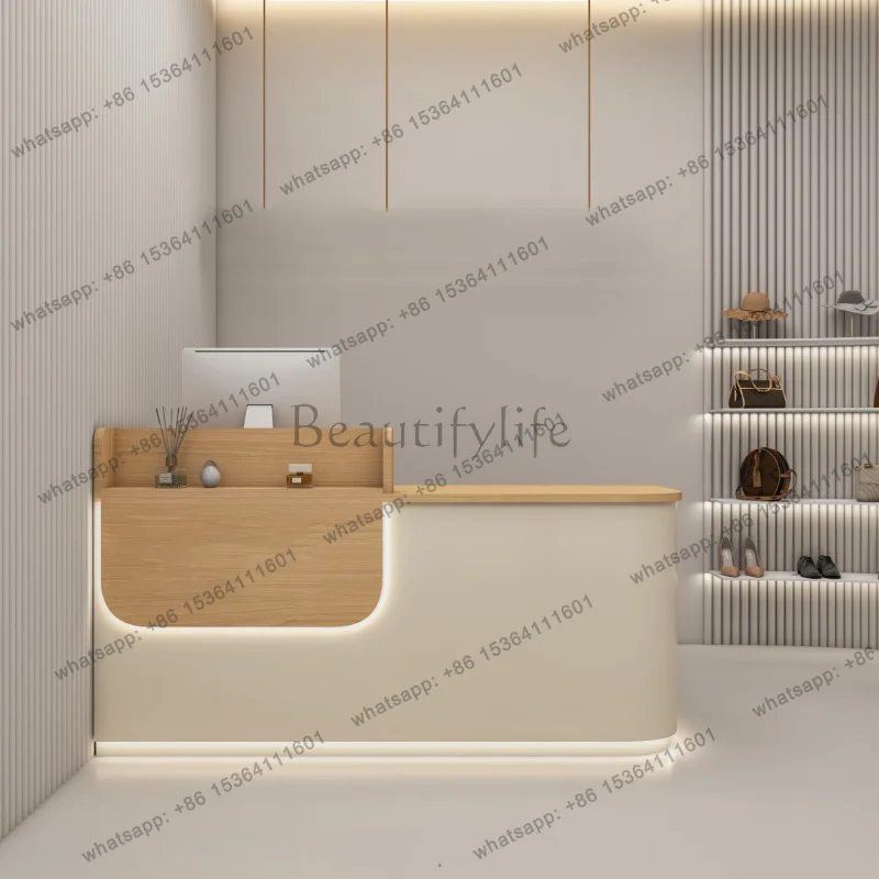 XX.Organizers Aesthetic Reception Desks European Unique Nail Reception Desks Minimalist Welcome Comptoire Accueil Lounge Furnitu