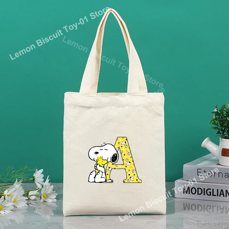 سنوبيس قماش المتسوق حقيبة الكرتون رسالة المرأة حقيبة يد قابلة لإعادة الاستخدام طالب الجمالية حقائب كتف هدايا عيد الميلاد