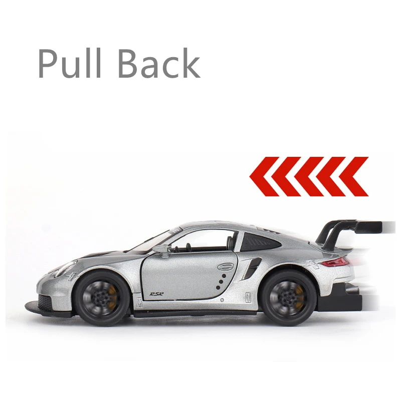 نموذج سيارة سباق RSR لومان ، 1:32 Porsches 911 ، سيارة رياضية معدنية من خليط معدني ، مجموعة محاكاة عالية ، هدية لعبة