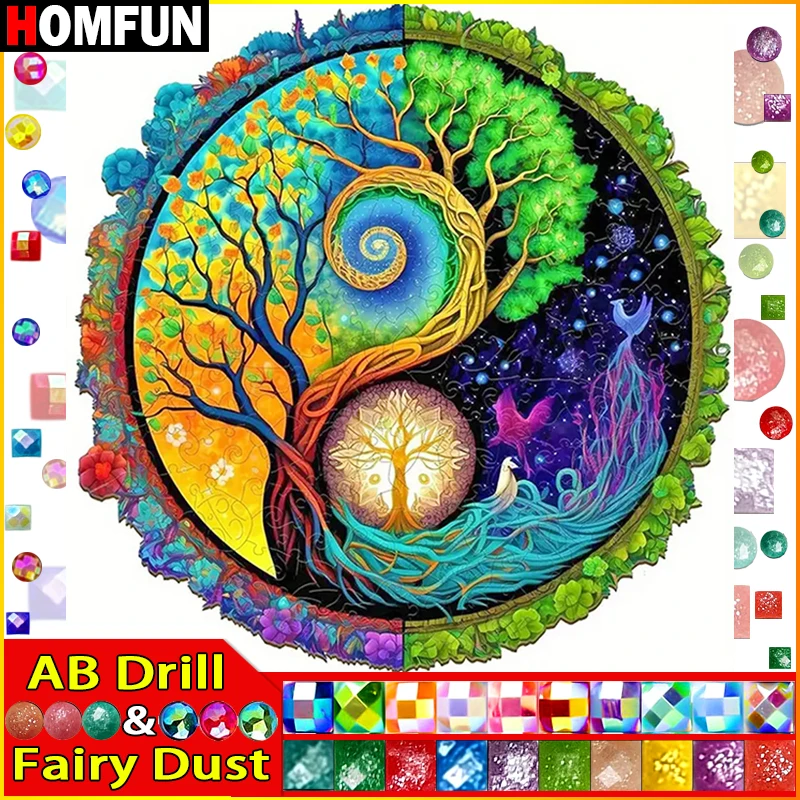 HOMFUN Fairy Dust AB Diamond Painting 