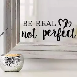 1Pc English Text Furniture Wall Mirror Stickers for Bathroom Living Room Wall Decals Girls Bedroom Decoration Child Home Decor