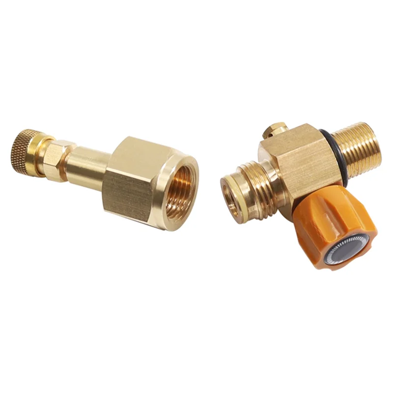 

2025 Trend Soda Refill Bottle Co2 Adapter Connector Kit Quick Adapter For High Pressure Gas Cylinder With 8Mm Female Head