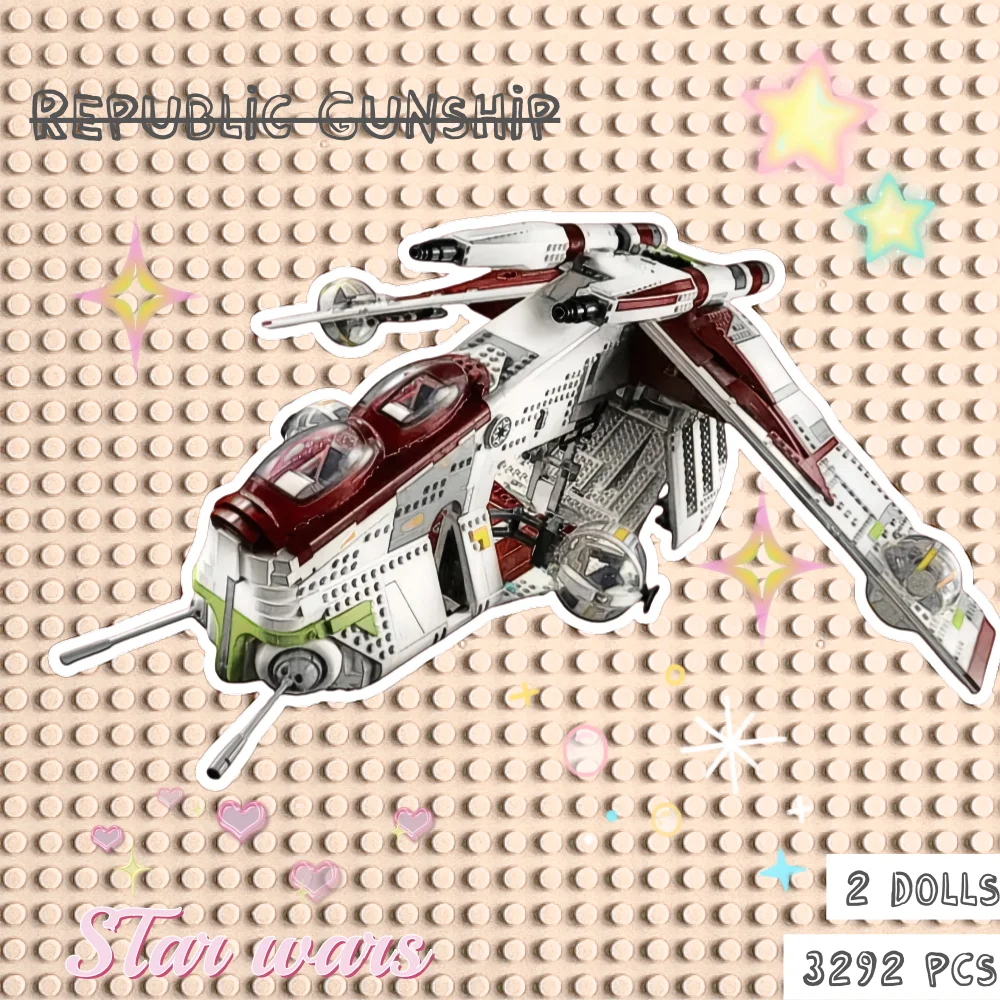 

НОВЫЙ MOC Space Wars UCS Строительные блоки Республика Модель оружия 3292 шт. Истребитель Космический корабль Разрушитель Кирпичи Игрушки для детей Подарки