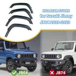 4PCS JB64W Fender Flaps Wheel Arch Protector Fender Flare Mud Flap Splash Guards Arch Wheel Eyebrow for Suzuki Jimny JB64 2018+
