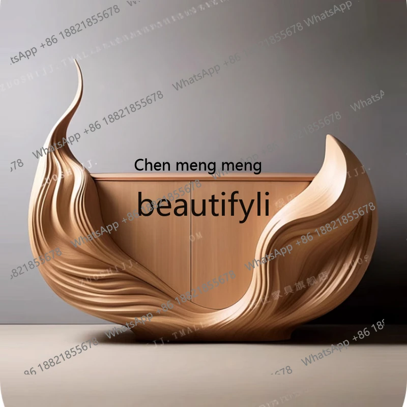 Modern designer TV cabinet, personalized and creative paint cabinet, solid wood dining side cabinetH