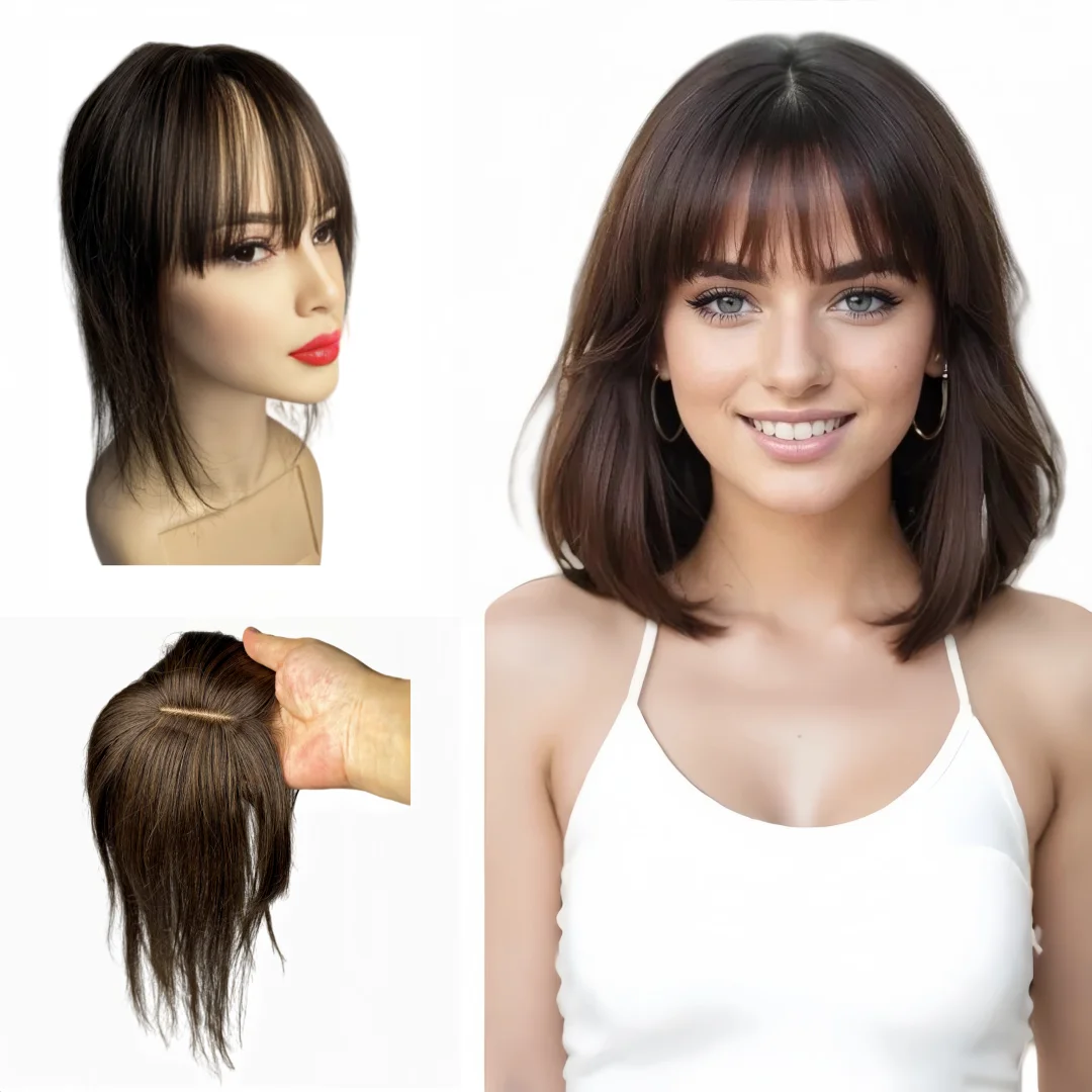 القبعات العالية للنساء الشعر القبعات العالية مع الانفجارات 10x11 سنتيمتر الدانتيل بولي Base قاعدة كليب في الانفجارات الشعر غطاء الشعر البشري الحقيقي الشعر الرمادي