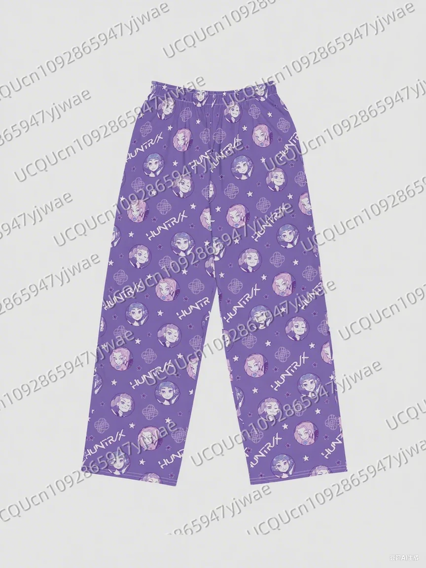 KPop Demon Hunters Pyjamas 2025, KPop Demon Hunters Tiger Rumi Cats Print Damenmode Lange Hosen Kinder Herrenhosen