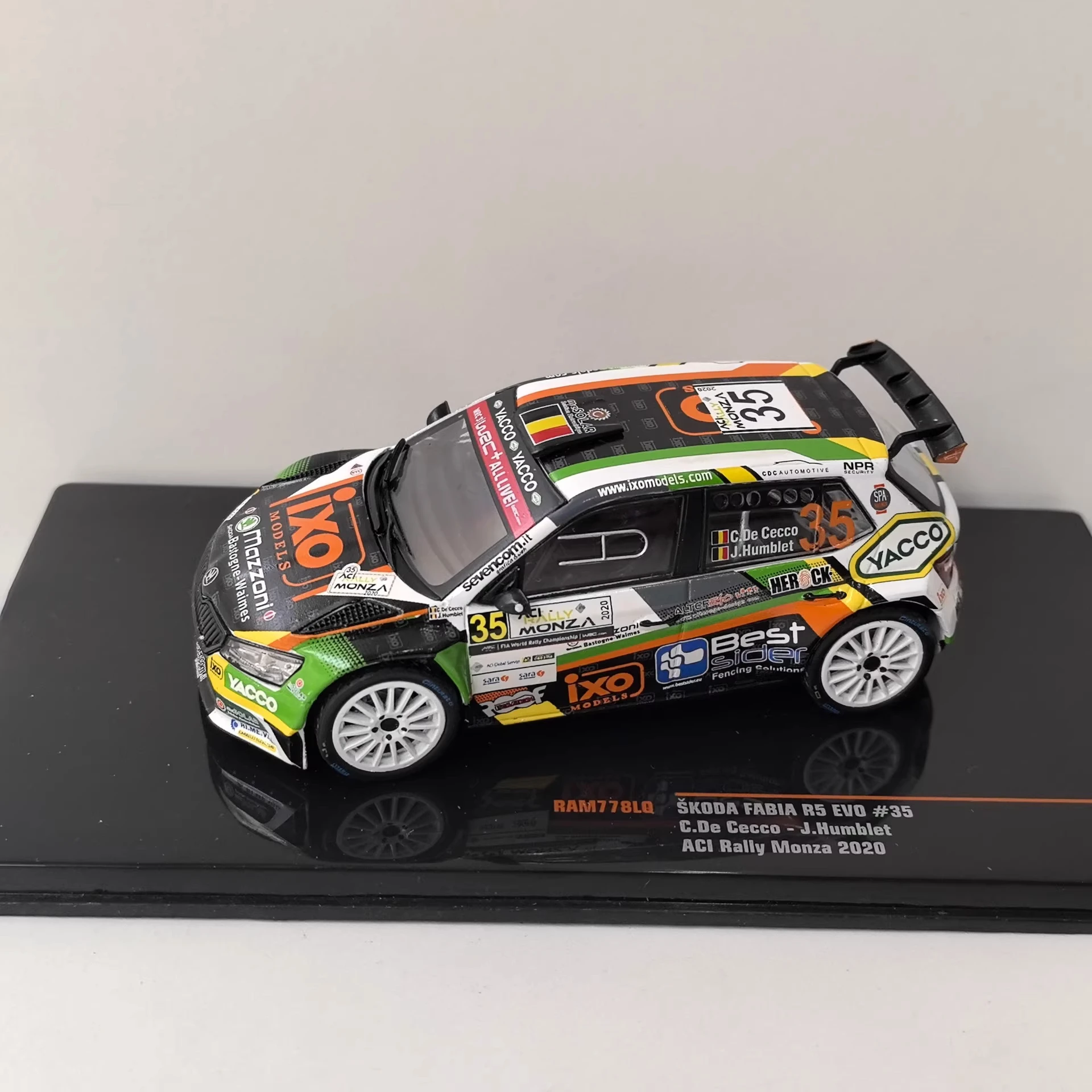 IXO 1/43 SKODA FABIA R5 EVO #35 2020 Skoda Racing Model, Alloy 6e