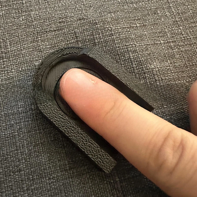 Outil de positionnement des doigts en plastique noir, impression 3D, copain d'ongles, Nail Art, 1 pièce