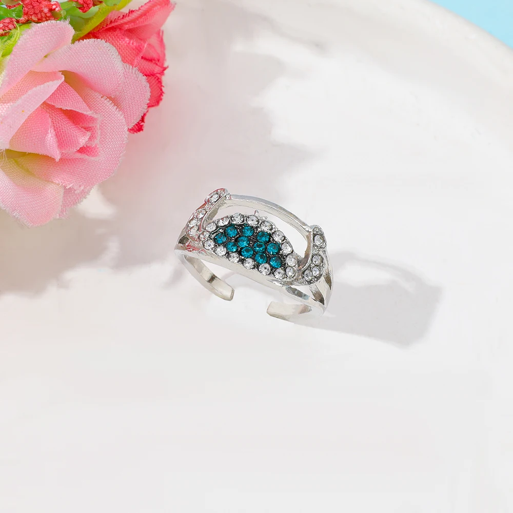 1 قطعة خاتم ليلو وستيتش الكرتوني مع الزركون البطانة تصميم غرزة لطيف الإكسسوارات لمحبي والأصدقاء هدية #4