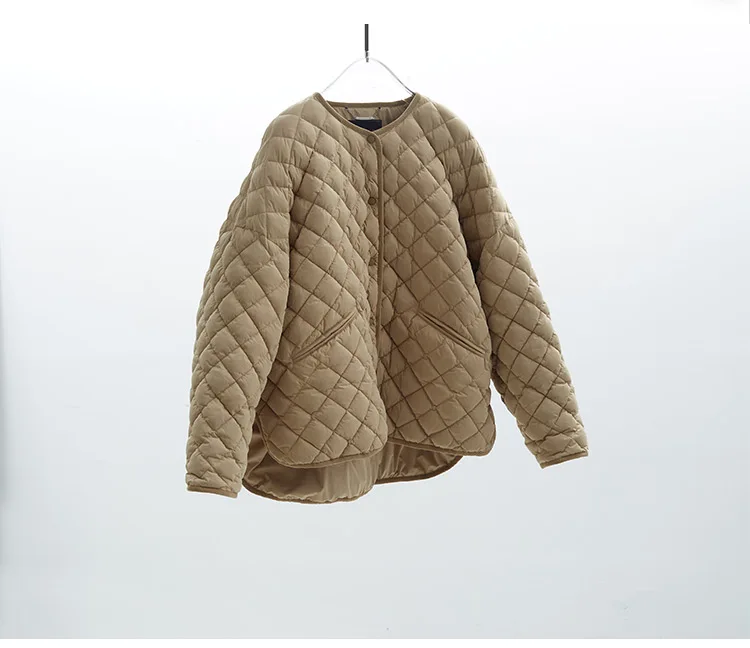 Large-Scale Turtle Back Style 90% White Duck down Lightweight Classic Quilted Pattern down Jacket 2025 Autumn Winter New Top