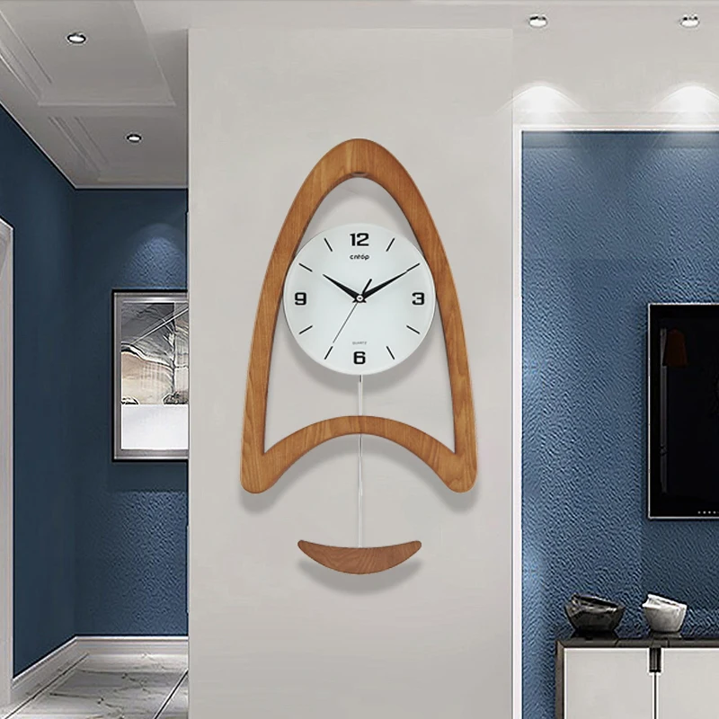 &Wooden Digital Wall Clocks Silent Vintage Minimalist Fashion Round Modern Orologio Ornaments Home Decor