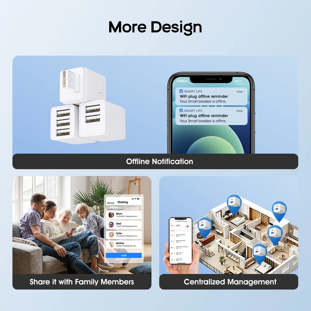 Tuya USB/Type-c The power plug adapter 5V 2A remotely controls the timing interlock breaker switch