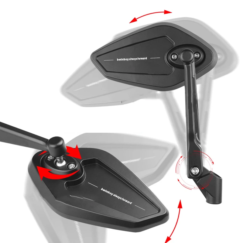 دراجة نارية مرآة الرؤية الخلفية 8 مللي متر 10 مللي متر الألومنيوم المرايا الجانبية الخلفية العالمي ل KTM DUKE 125 200 1290 سوبر ديوك R RC390 RC200 LC4 #4