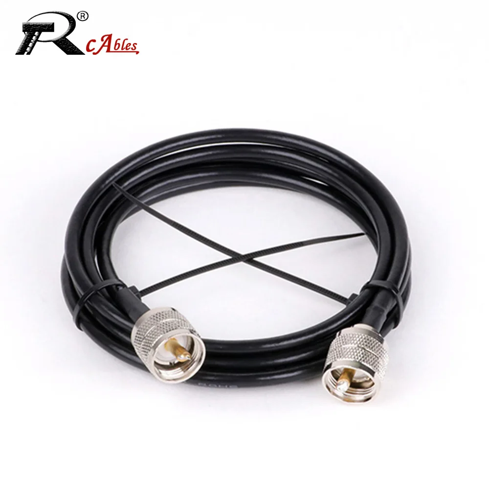 

RG58 Cable Coaxil PL259 UHF Male to SO239 UHF Female Connector Pigtail Antenna Extension for CB Radio Ham Radio FM Transmitter