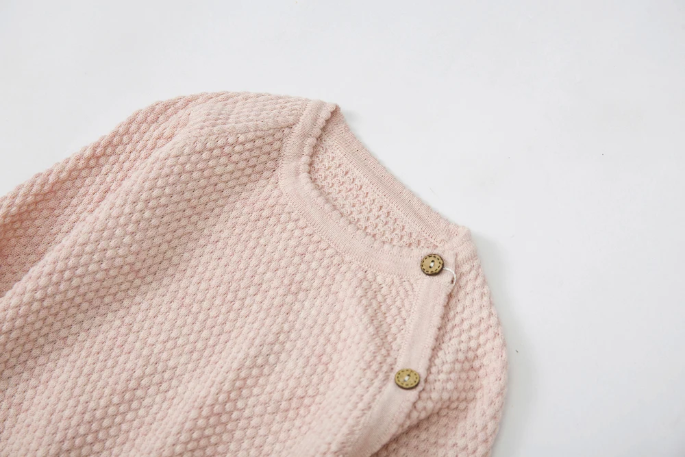 2PCS Herbst Winter Baby Jungen Mädchen Einfarbig Kleidung Neugeborenen Baby Casual Kleidung Anzug Infant Langarm Top + Hosen pyjamas – Detail 4