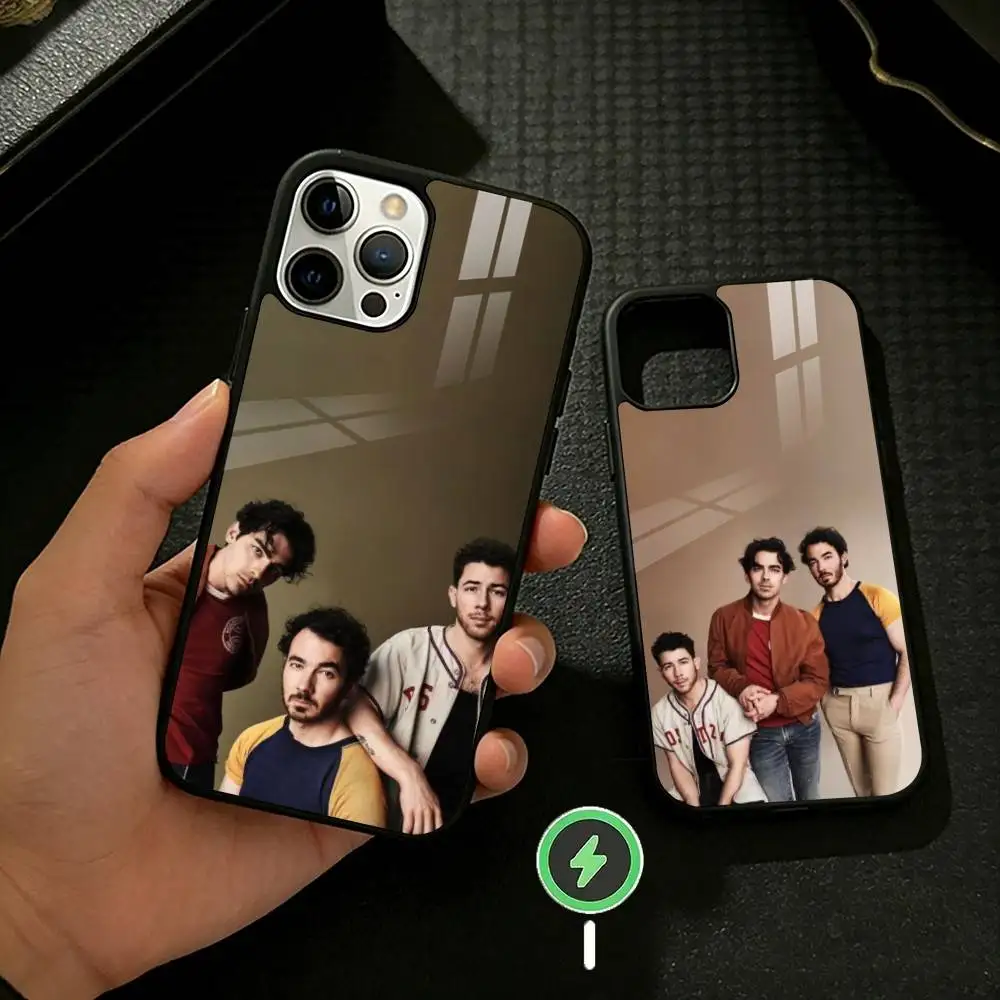 

J-Jonas B-Brothers Band Phone Case For iPhone 17 16 15 14 13 12 Pro Max Plus for Mirror Wireless Magnetic Cover