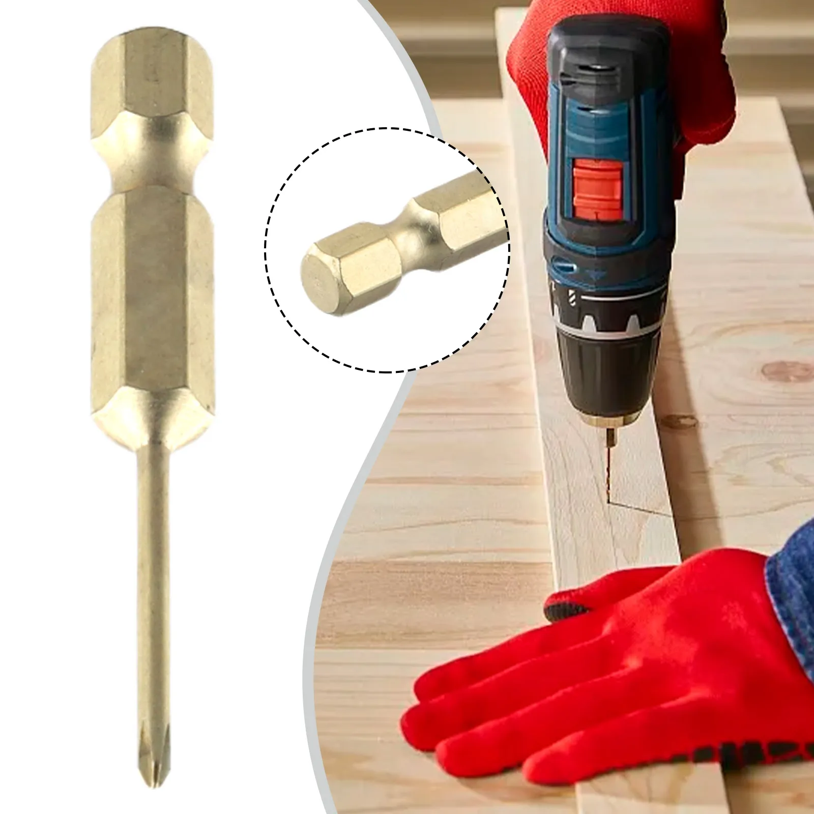 

Hand Screwdriver Screwdriver Bit Home Factory Office Magnetic Alloy Steel Gold High Hardness High Snap Other Tools