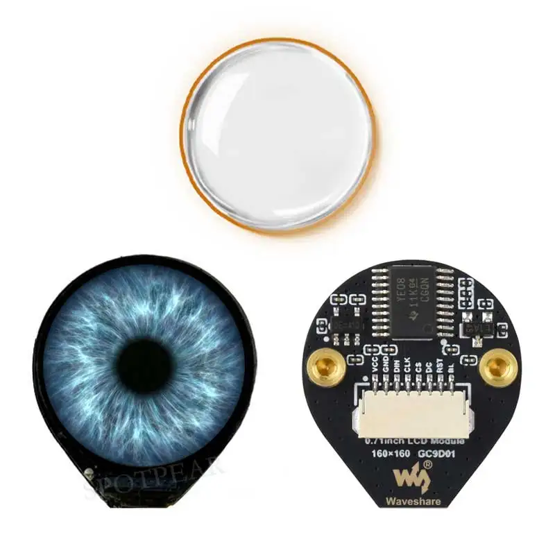 ws Electronic EYE 0.71 inch Display Screen Round LCD For Arduino Raspberry Pi ESP32 Pico STM32
